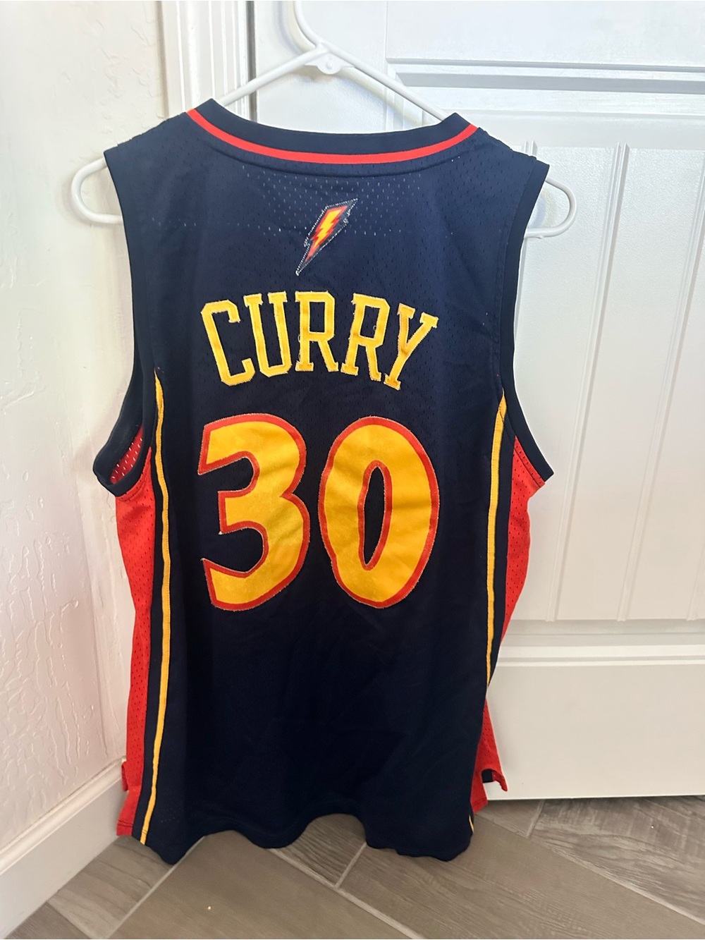 Stephen Curry Golden State Warriors 'Hardwood Classics' swingman jersey size lg